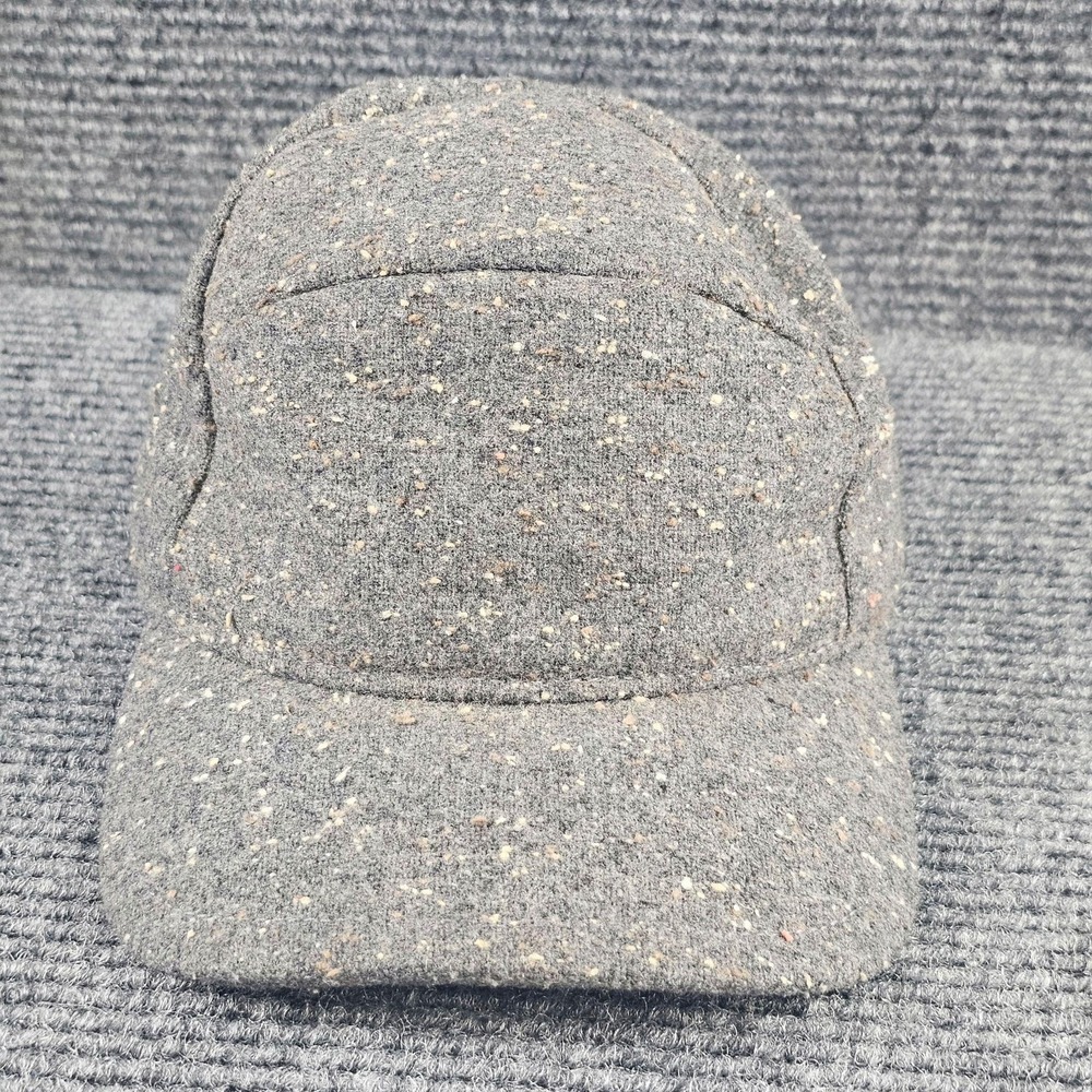 Goorin Bros Hat Mens One Size Gray Tweed 5 Panel Lined Strapback Cap Casual